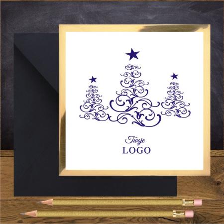 Kartki świąteczne z logo firmy. Mirror 46